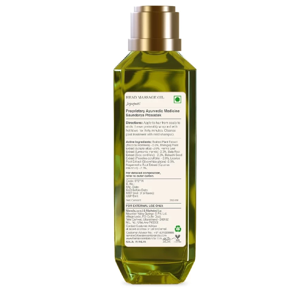 Ayurvedic Herb Enriched Head Massage Oil Japapatti, 200 ml-3.webp
